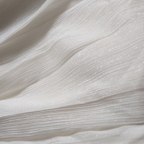 NWT ModCloth Size Small Sleeveless Metallic Pleated Bow Accent Mini Dress - Picture 14 of 15